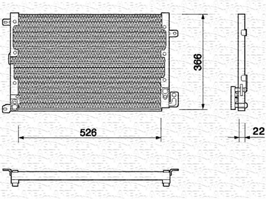 MAGNETI MARELLI Kondensaator,kliimaseade 350203123000